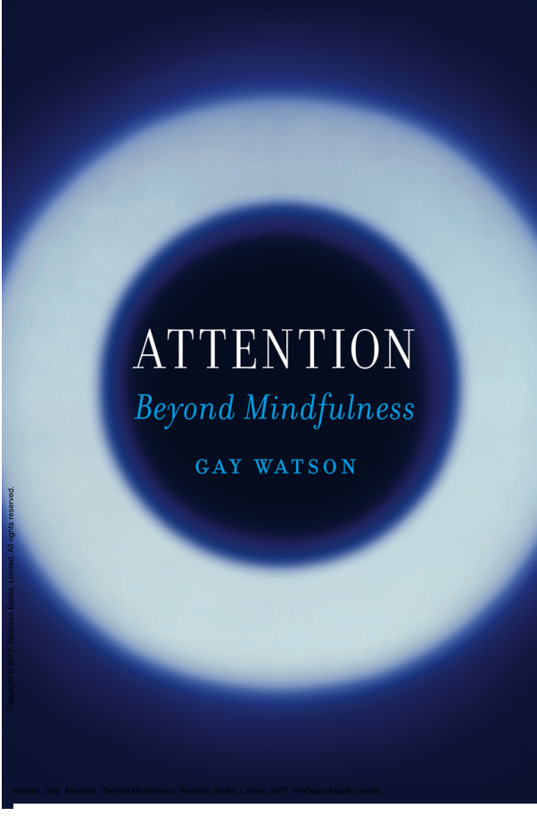 Attention Beyond Mindfulness Gay Watson Kitap Kapağı