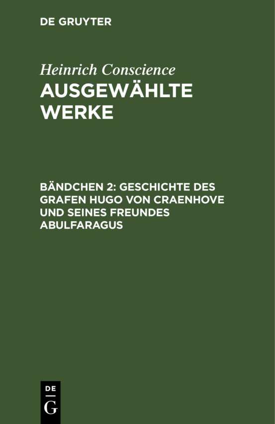 Ausgewahlte Werke German Edition Heinrich Conscience Kitap Kapağı