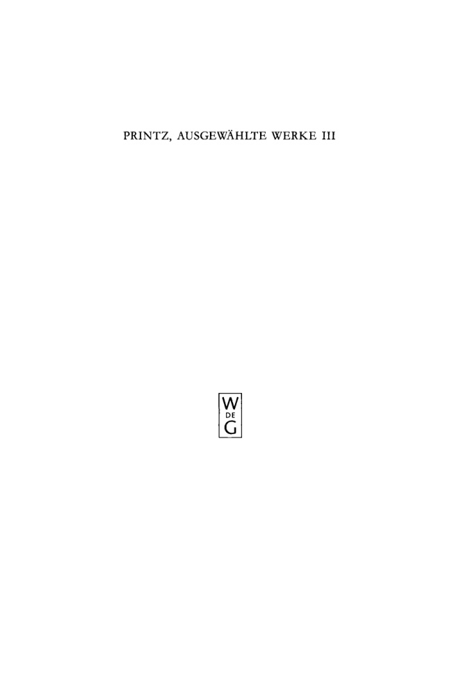 Ausgewahlte Werke German Edition Wolfgang Caspar Printz Kitap Kapağı