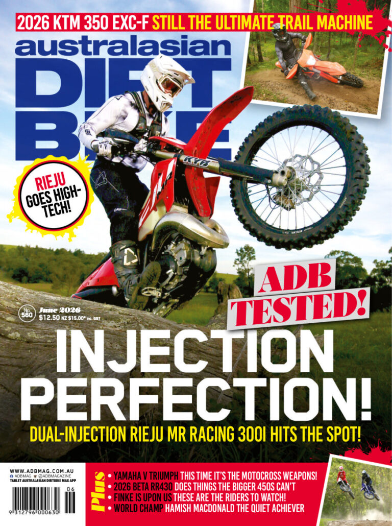 Australasian Dirt Bike Magazine Issue 560 June 2026 Australasian Dirt Bike Magazine Kitap Kapağı