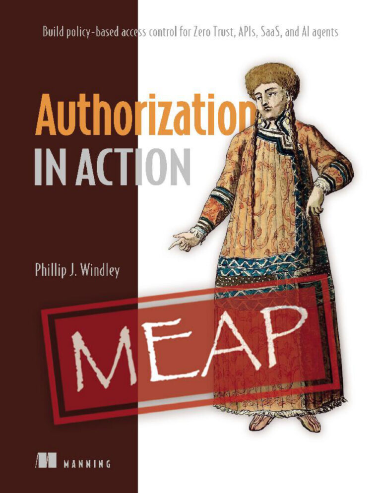 Authorization in Action MEAP 6 Phillip J Windley Kitap Kapağı