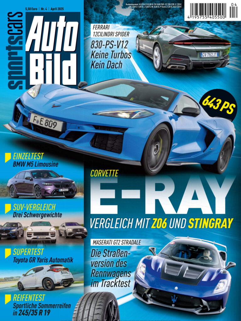 Auto Bild Sportscars No 04 April 2025 GER Auto Bild Sportscars Kitap Kapağı