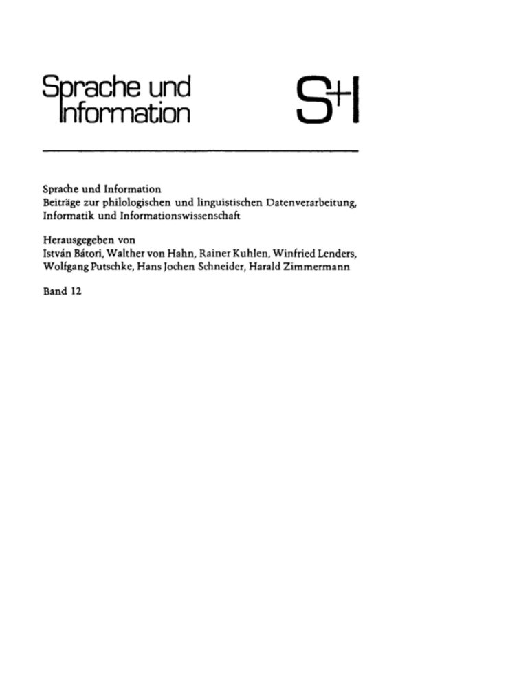 Automatische Klassifikation und Information Retrieval German Edition Jiri Panyr Kitap Kapağı