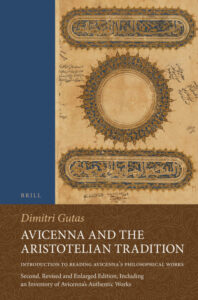 Avicenna and Aristotelian Tradition Dimitri Gutas Kitap Kapağı