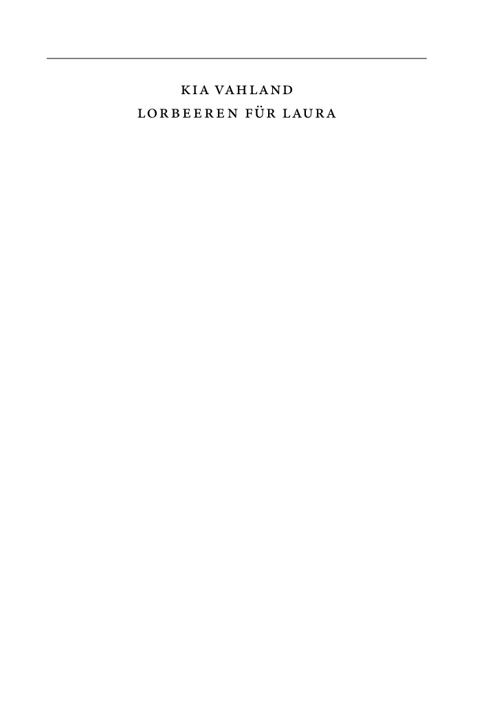 BAND 4 Lorbeeren fur Laura German Edition Kia Vahland Kitap Kapağı