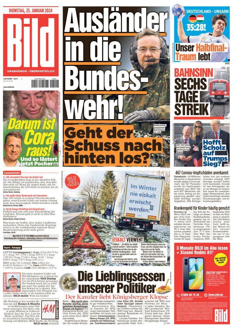 BILD – Januar 23 2024 PDF Download – BILD
