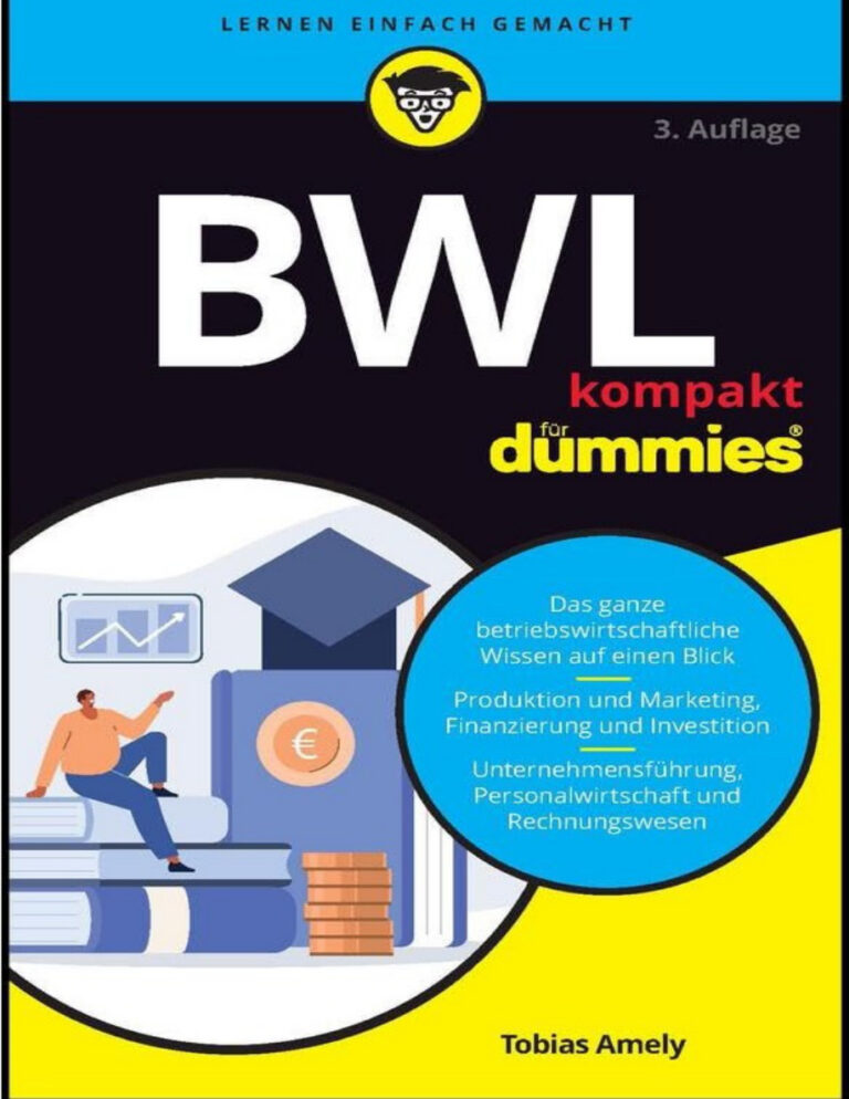 BWL kompakt fur Dummies German Edition Tobias Amely Kitap Kapağı