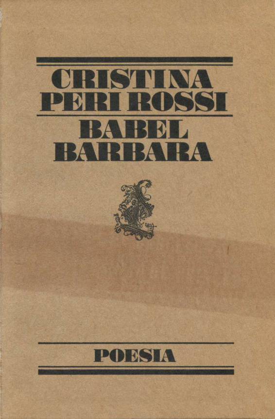 Babel Barbara Spanish Edition Cristina Peri Rossi Kitap Kapağı