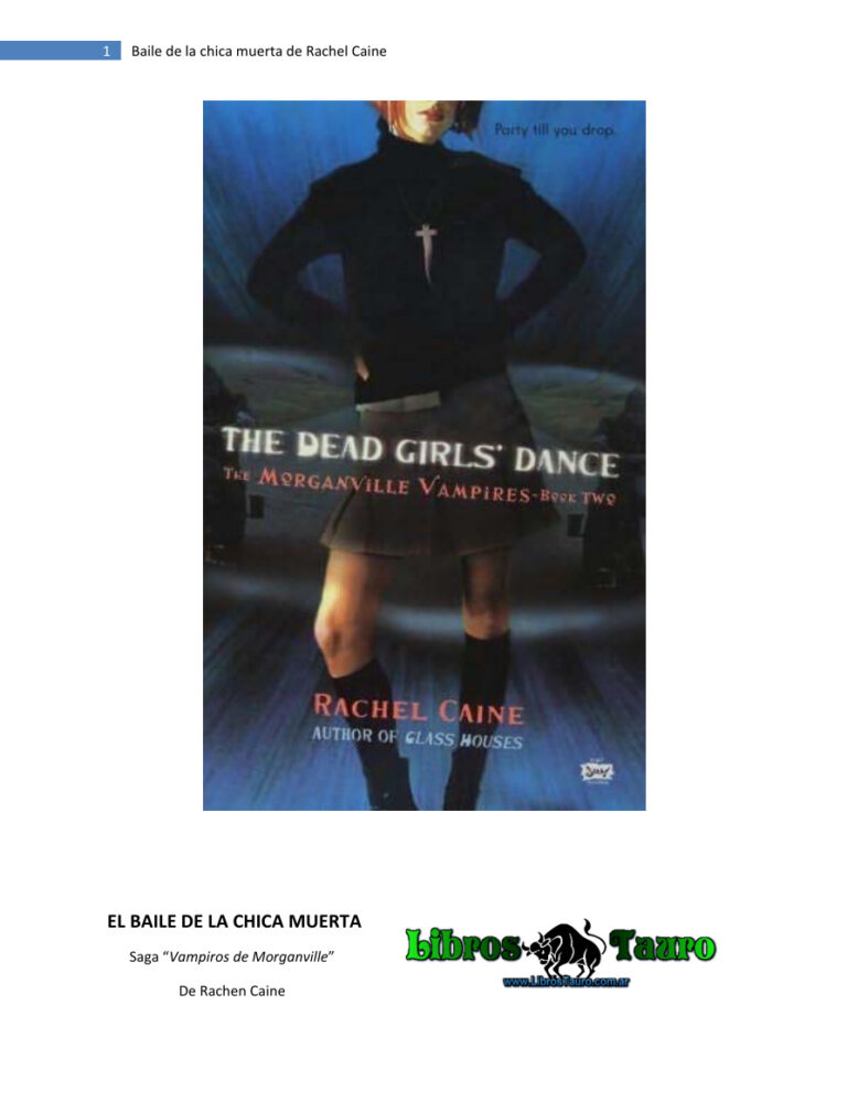 Baile de la chica muerta Rachel Caine Kitap Kapağı