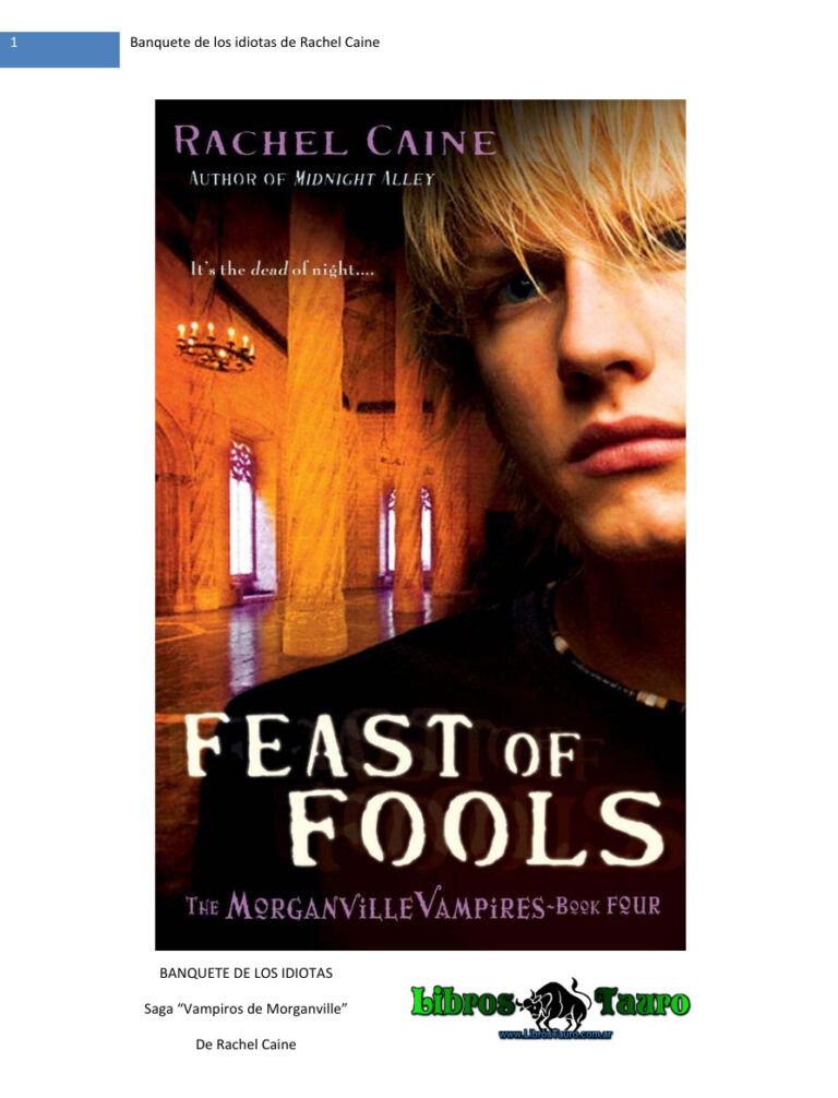 Banquete de los idiotas de Rachel Caine Michael Caine Kitap Kapağı