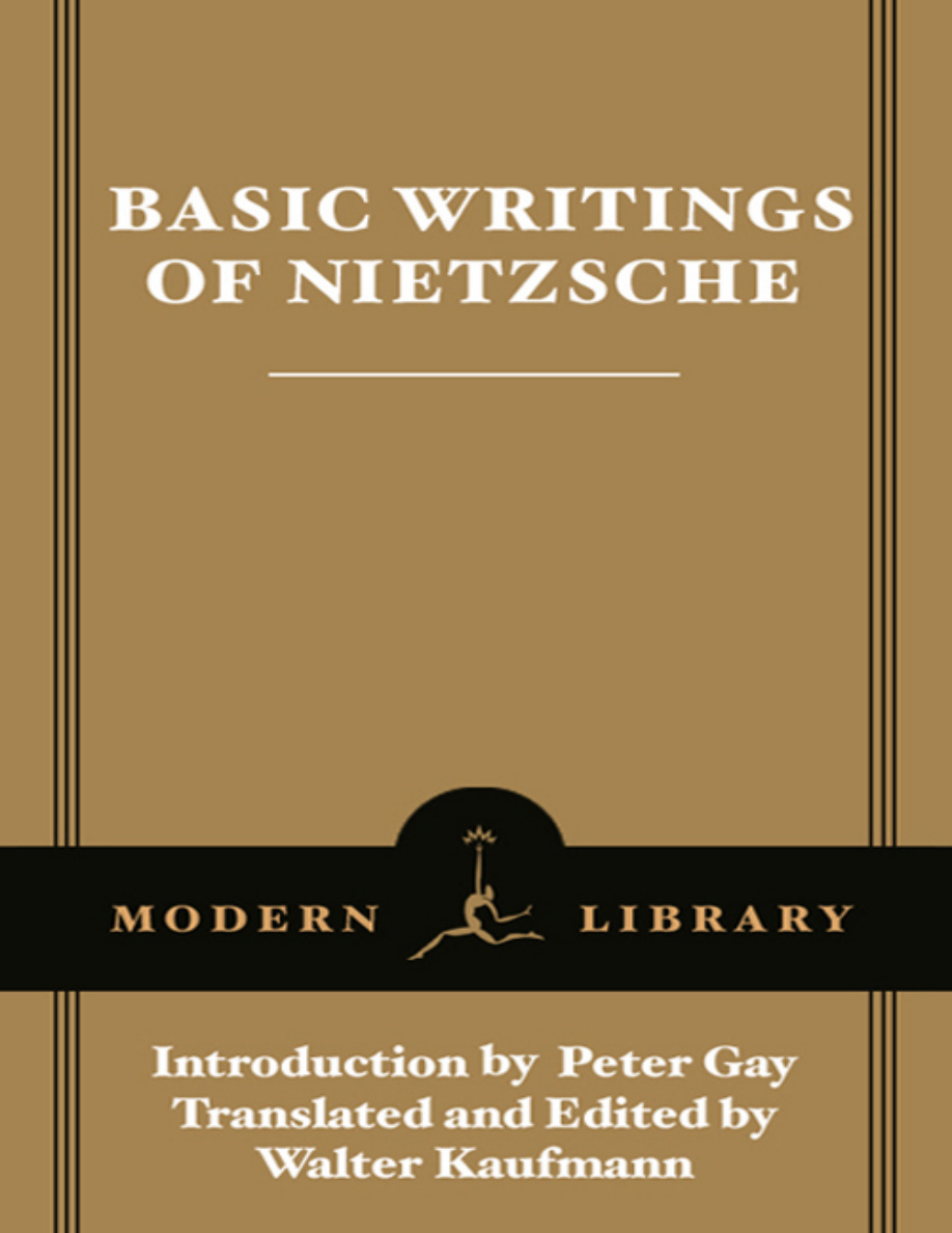Basic Writings of Nietzsche Friedrich Nietzsche Kitap Kapağı