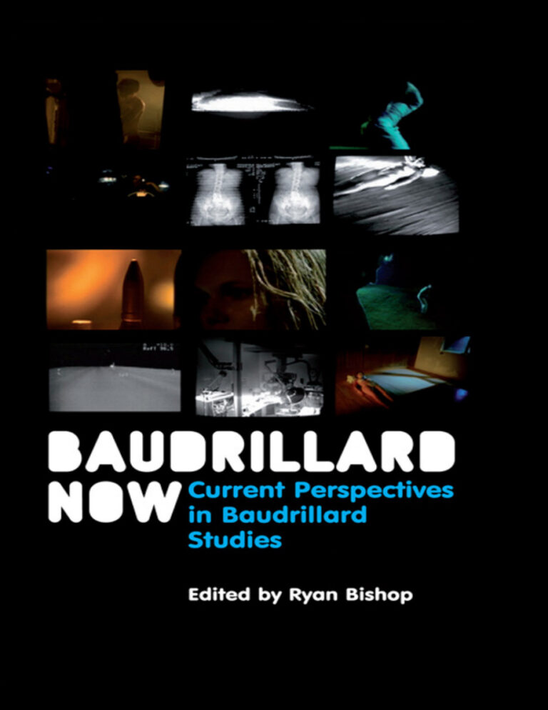 Baudrillard Now Ryan Bishop Kitap Kapağı