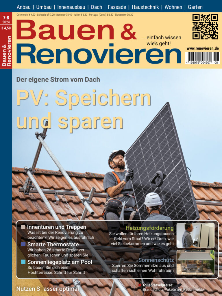Bauen n Renovieren JuliAugust 2024 GER Bauen n Renovieren Kitap Kapağı