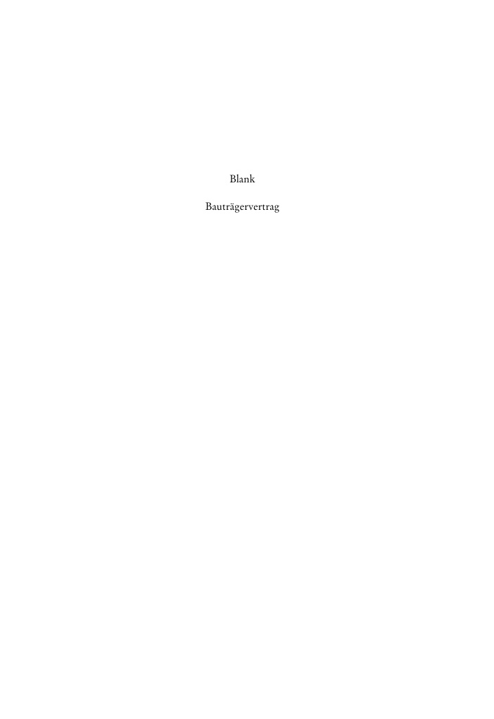 Bauträgervertrag PDF Download