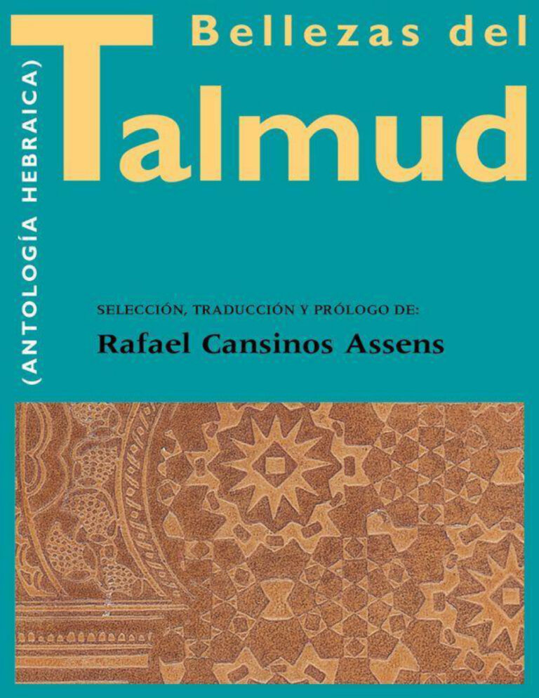 Bellezas del Talmud Antologia Hebraica Spanish Edition Rafael Cansinos Assens Kitap Kapağı