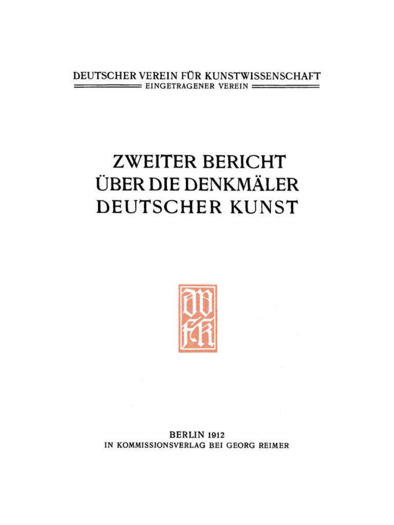 Bericht uber die Arbeiten an den Denkmalern Deutscher Kunst 2 German Edition Deutscher Verein fur Kunstwissenschaft Kitap Kapağı