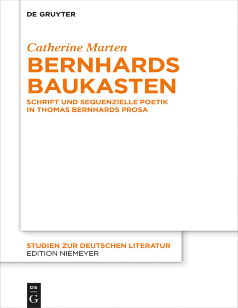 Bernhards Baukasten German Edition Catherine Marten Kitap Kapağı