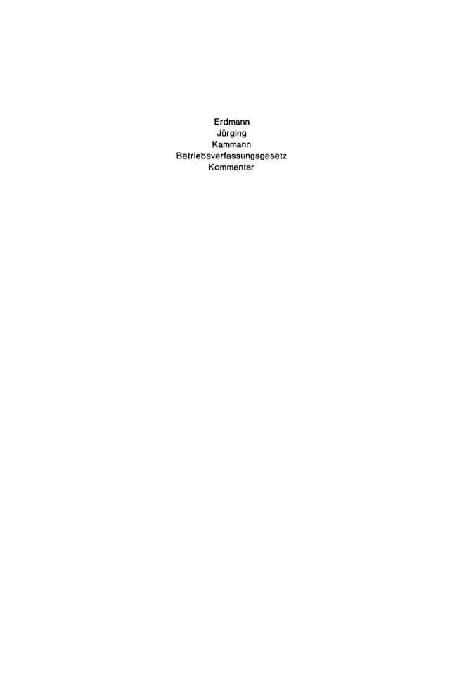 Betriebsverfassungsgesetz German Edition Ernst Gerhard Erdmann Kitap Kapağı
