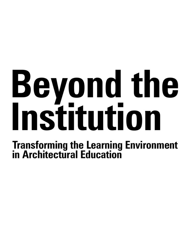 Beyond the Institution German Edition Architekturfakultat der Technischen Universitat Graz Kitap Kapağı