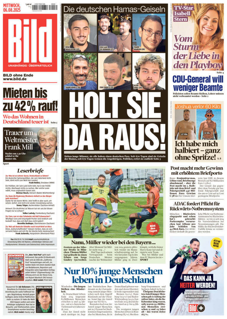 Bild 06 August 2025 GER Bild Kitap Kapağı
