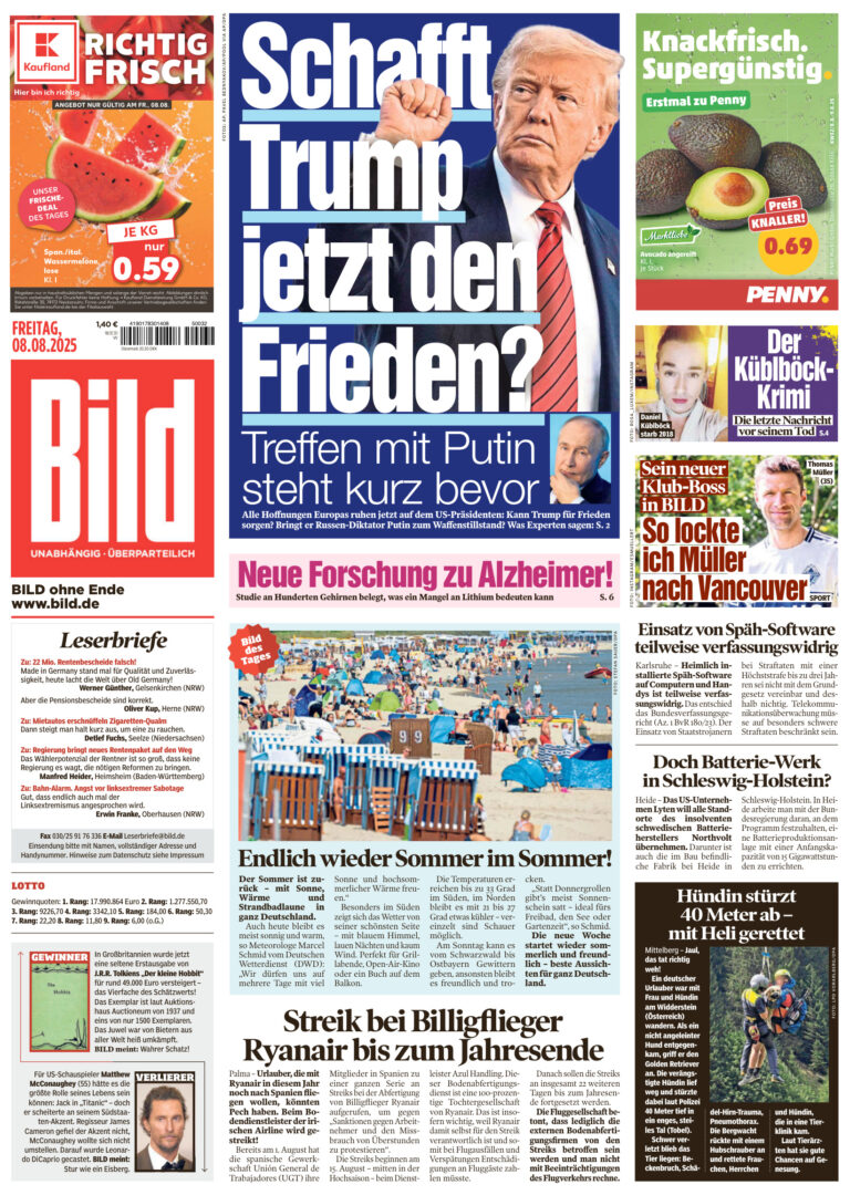 Bild 08 August 2025 GER Bild Kitap Kapağı