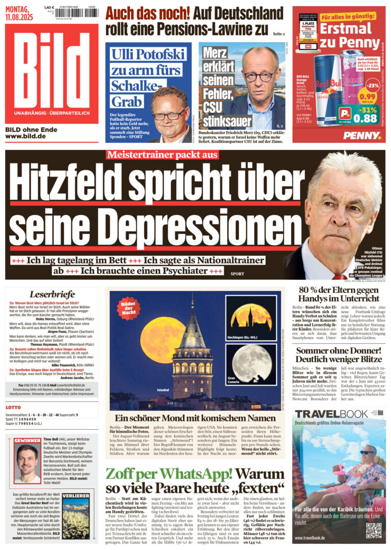 Bild 11 August 2025 GER Bild Kitap Kapağı