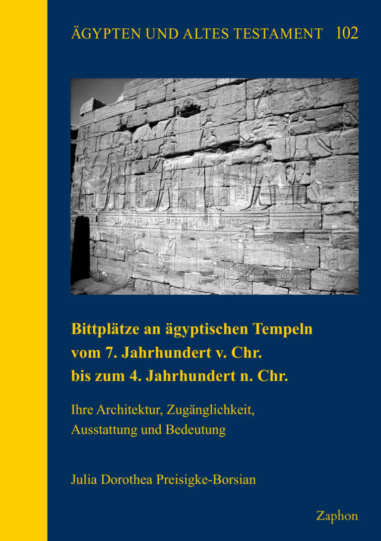Bittplatze an Agyptischen Tempeln Vom 7 Jahrhundert V Chr Bis Zum 4 Jahrhundert N Chr German Edition Julia Dorothea Preisigke Bor Kitap Kapağı