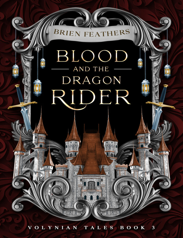 Blood and the Dragon Rider Brien Feathers Kitap Kapağı