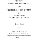 Blumen Frucht und Dornenstucke German Edition Jean Paul Kitap Kapağı