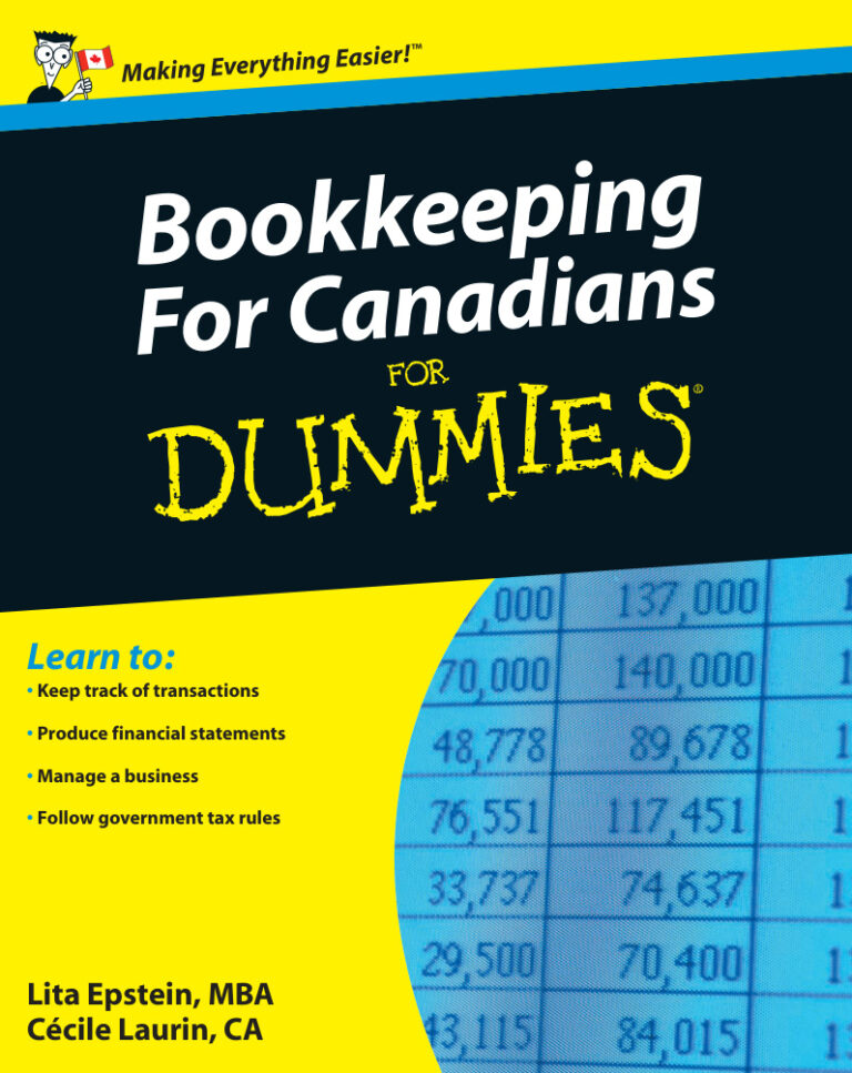 Bookkeeping For Canadians FOR Dummies Lita Epstein Kitap Kapağı