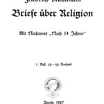 Briefe uber Religion German Edition Friedrich Naumann Kitap Kapağı