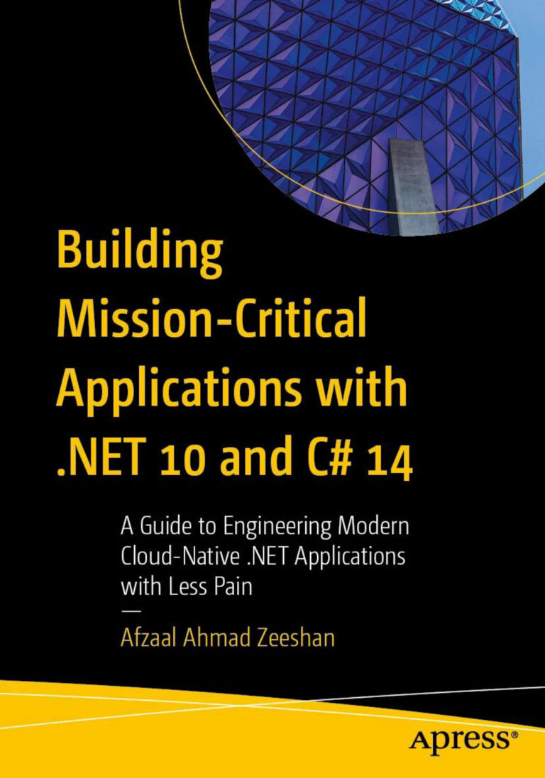 Building Mission Critical Apps with NET Afzaal Ahmad Zeeshan Kitap Kapağı