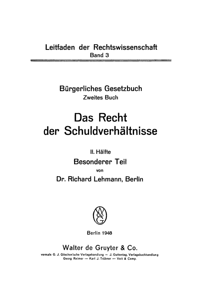 Burgerliches Gesetzbuch German Edition Richard Lehmann Kitap Kapağı