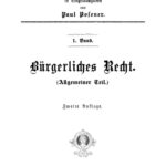 Burgerliches Recht German Edition Paul Posener Kitap Kapağı