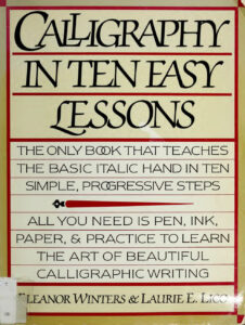 Calligraphy in Ten Easy Lessons Eleanor Winters Kitap Kapağı