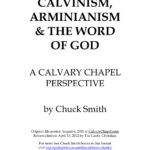 Calvinism Arminianism and The Word of God Chuck Smith Kitap Kapağı