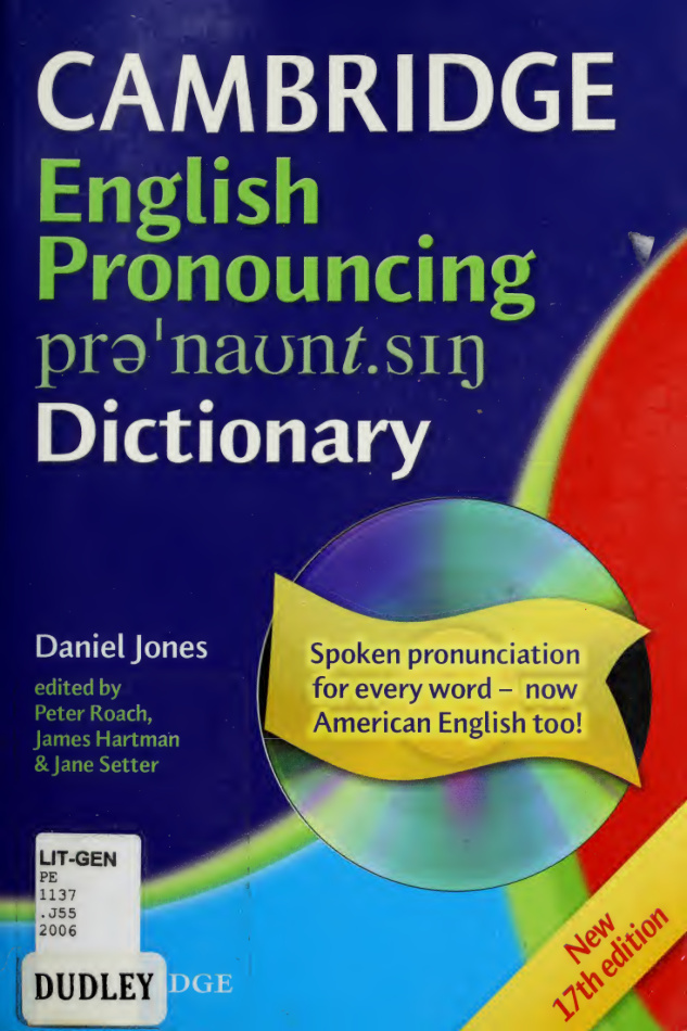 Cambridge English pronouncing dictionary Peter Roach Kitap Kapağı