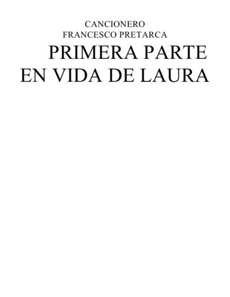 Cancionero I Spanish Edition Franchesco Petarca Kitap Kapağı