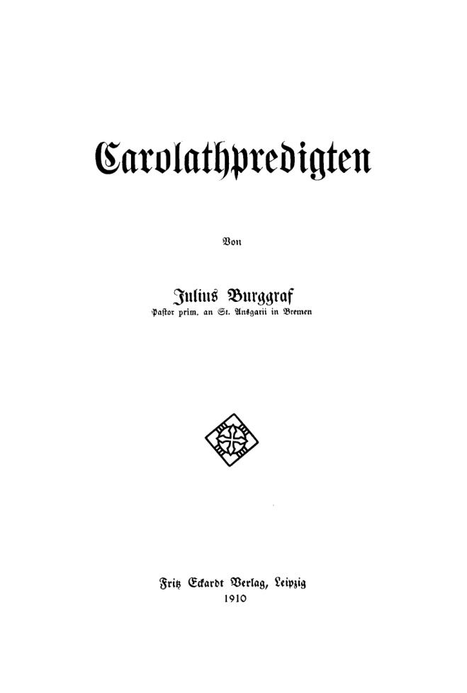 Carolathpredigten PDF Download