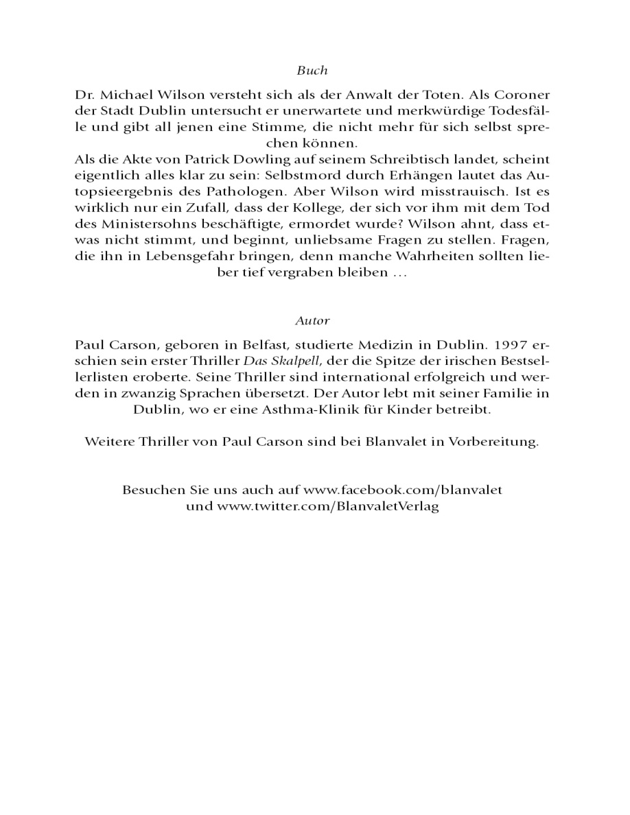 Carson Paul: Leichenbitter PDF Download