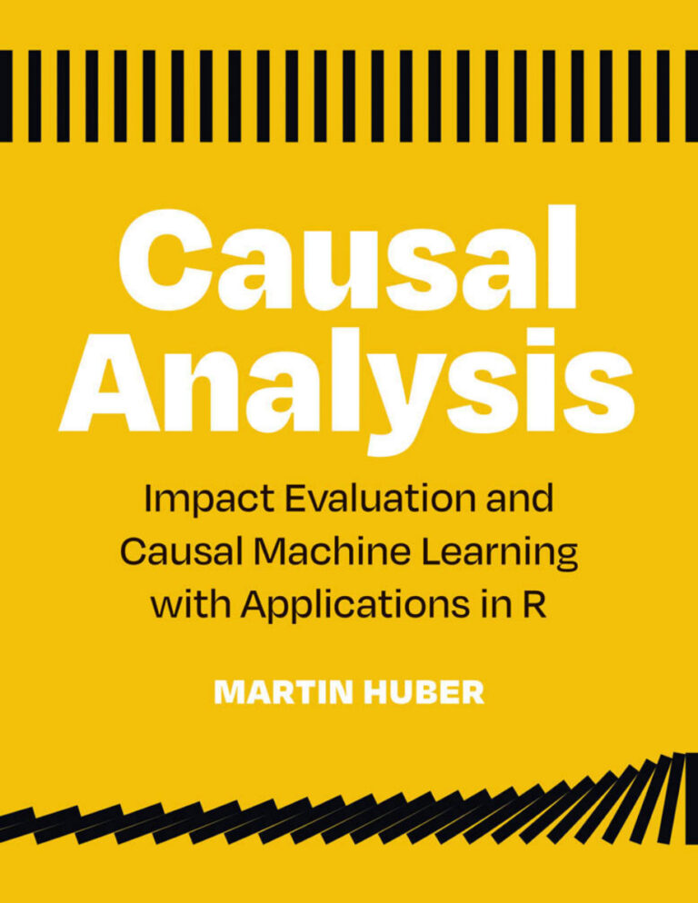 Causal Analysis Martin Huber Kitap Kapağı