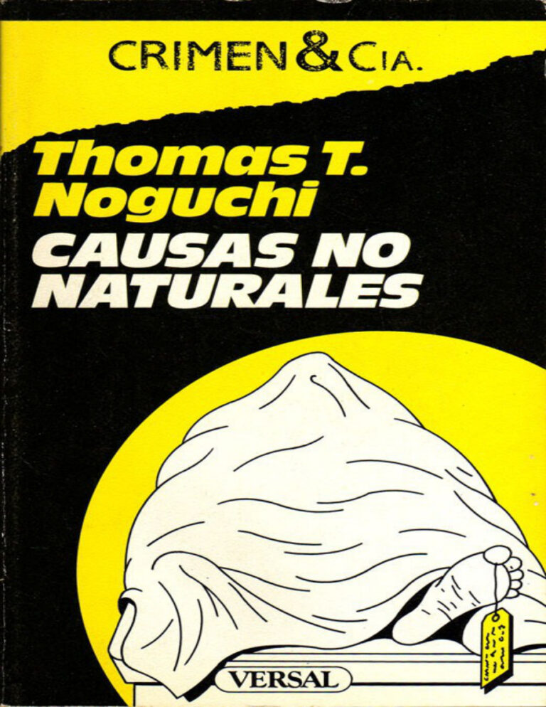 Causas no naturales Noguchi Thomas T Kitap Kapağı
