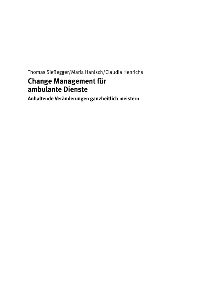 Change Management für ambulante Dienste PDF Download