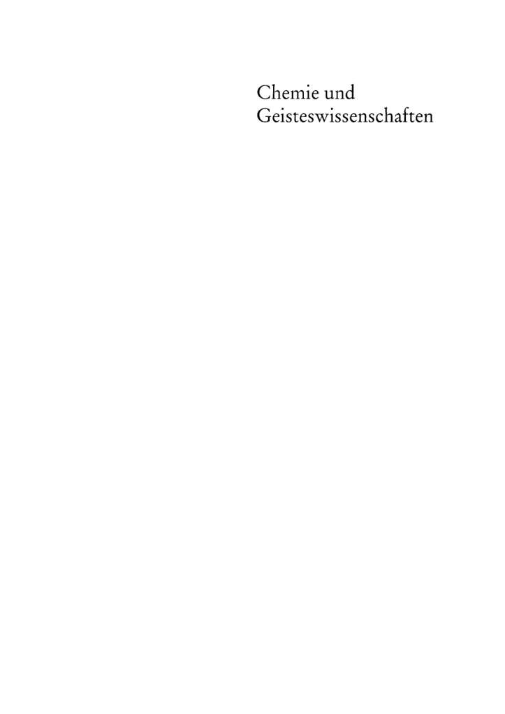 Chemie und Geisteswissenschaften German Edition Jurgen Mittelstrass Kitap Kapağı