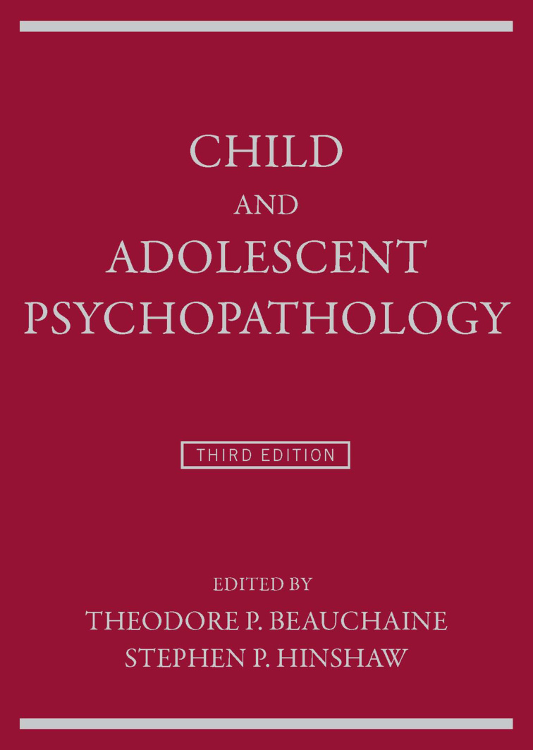Child and adolescent psychopathology Beauchaine Kitap Kapağı