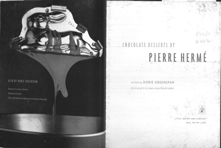 Chocolate Desserts Pierre Herme Kitap Kapağı