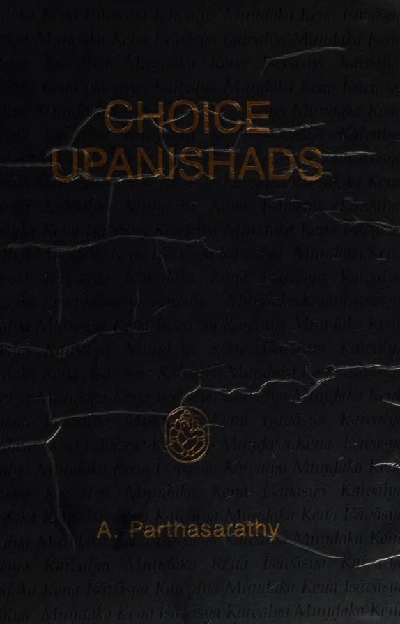 Choice Upanishads AParthasarathy Kitap Kapağı