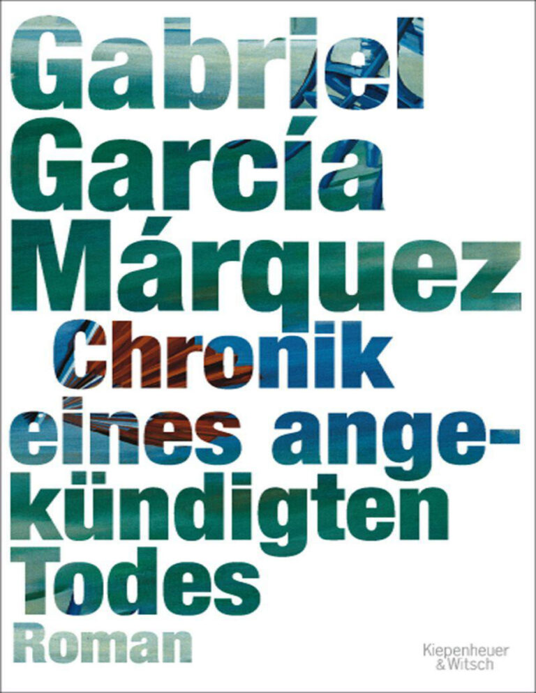 Chronik eines angekundigten Todes Gabriel Garcia Marquez Kitap Kapağı