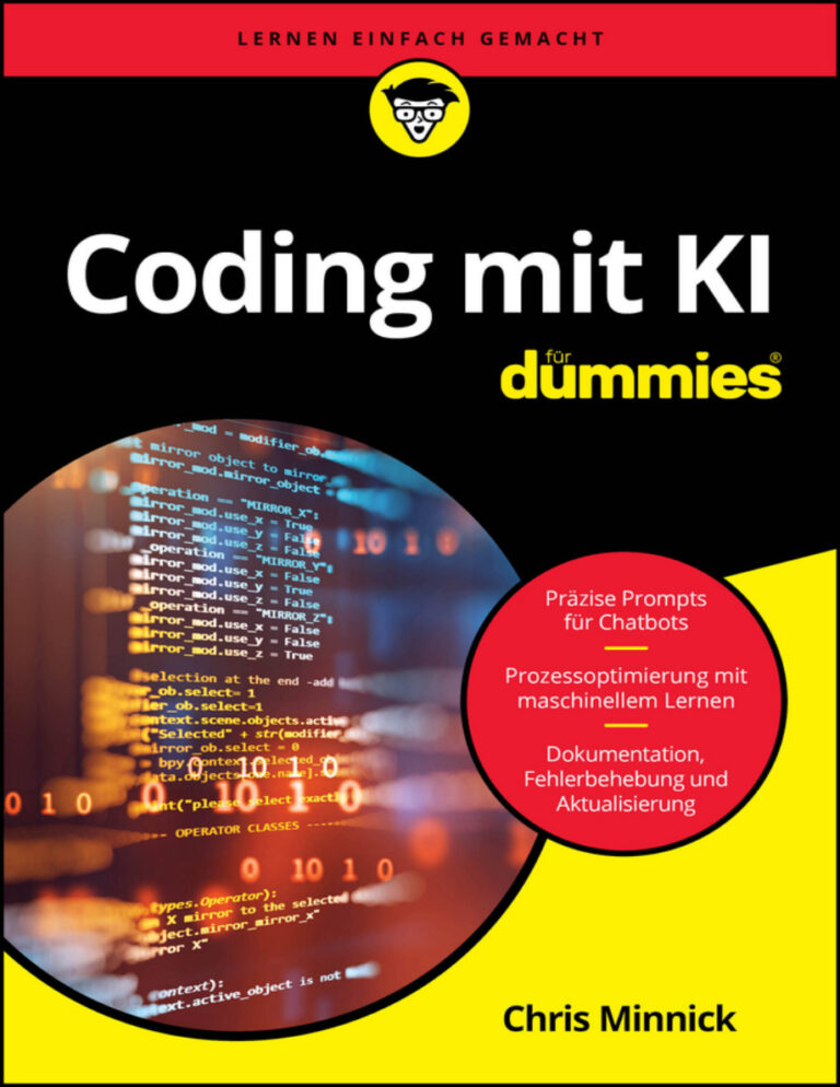 Coding mit KI fur Dummies Chris Minnick Kitap Kapağı
