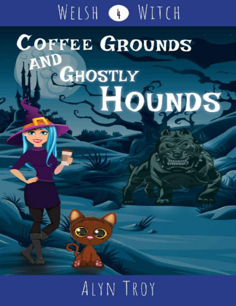 Coffee Grounds and Ghostly Hounds Alan Troy Kitap Kapağı